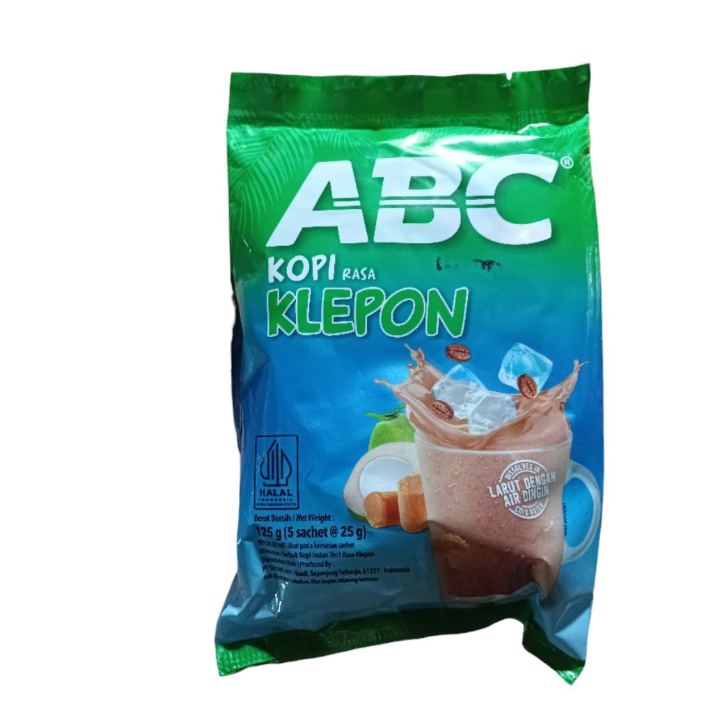 

Kopi ABC Rasa Klepon Kelepon Kelelepon 125gr (Isi 5 Sachet)