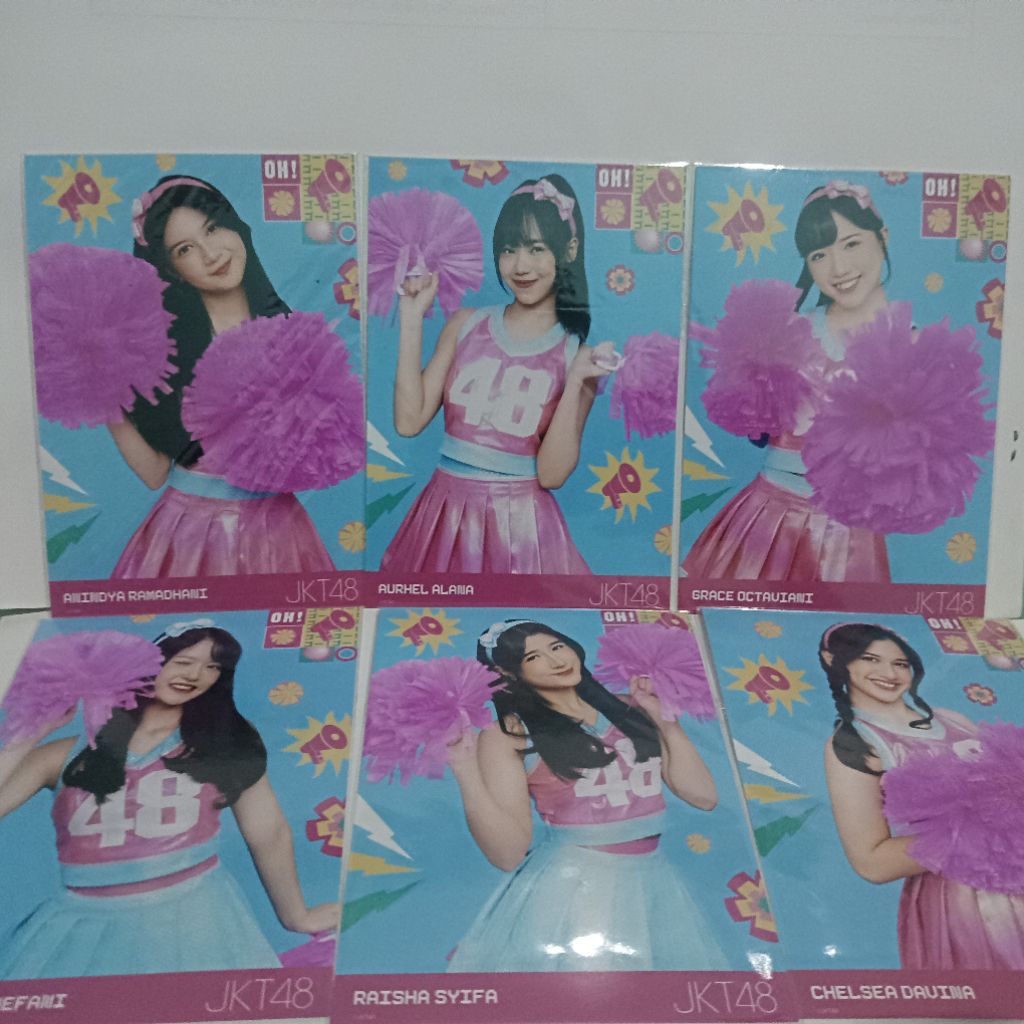 Photopack PC Official JKT48 Go & Fight 2025 ( Daisy, Danella, Chyntia, Elin, Anindya, Gracie, Lana, 