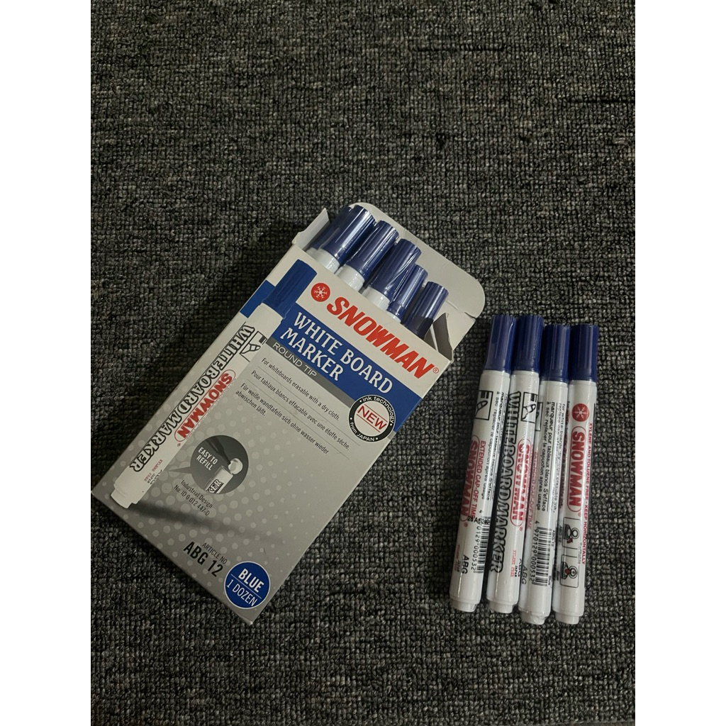 

Snowman White Board Marker BG-12 | Spidol Papan Tulis
