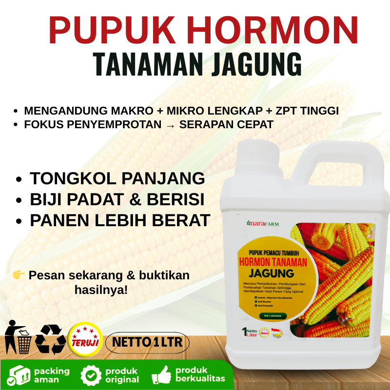 Pupuk organik cair tanaman jagung/Pupuk jagung pembesar tongkol/Pupuk jagung manis/Pupuk jagung