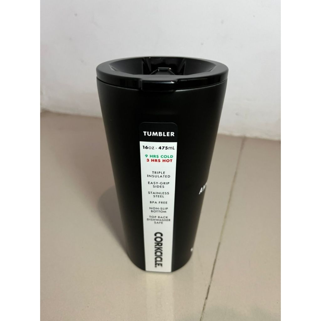 Corkcicle Tumbler 16oz CRK64 Dipped Blackout (barang baru - Ori)