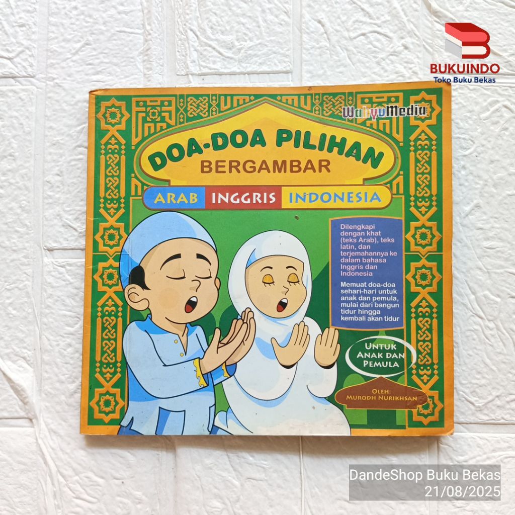 Doa Doa Pilihan Bergambar Arab Inggris Indonesia - Buku Pengetahuan Anak Bekas Preloved