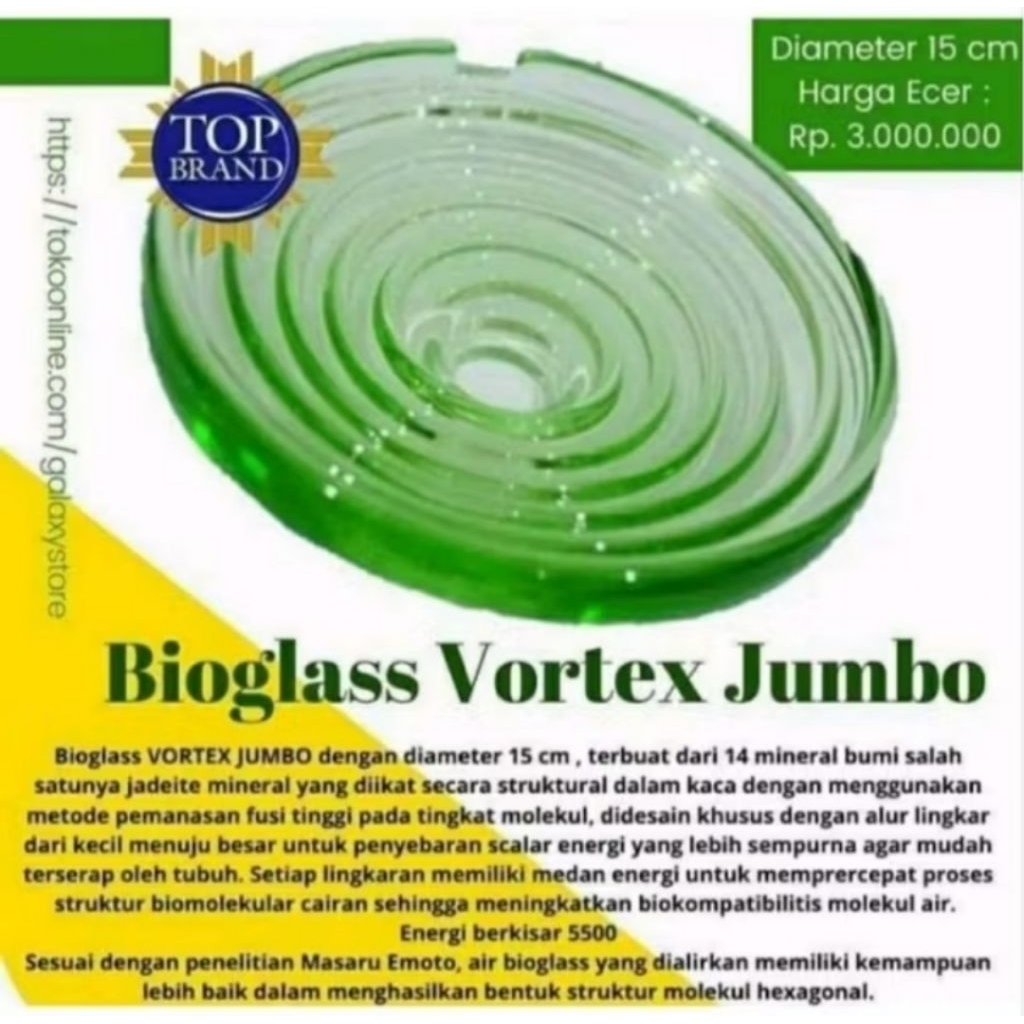 Bioglass Vortex Jumbo 15 cm original mci(preloved)