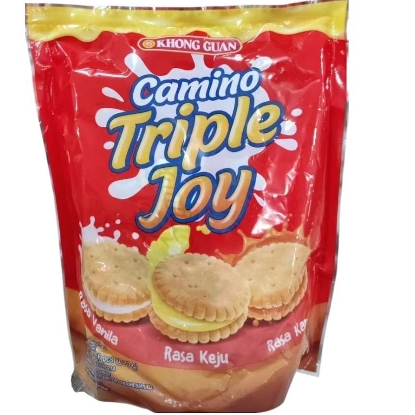 

Khong Guan Camino Triple Joy biscuit keju 120gr fp