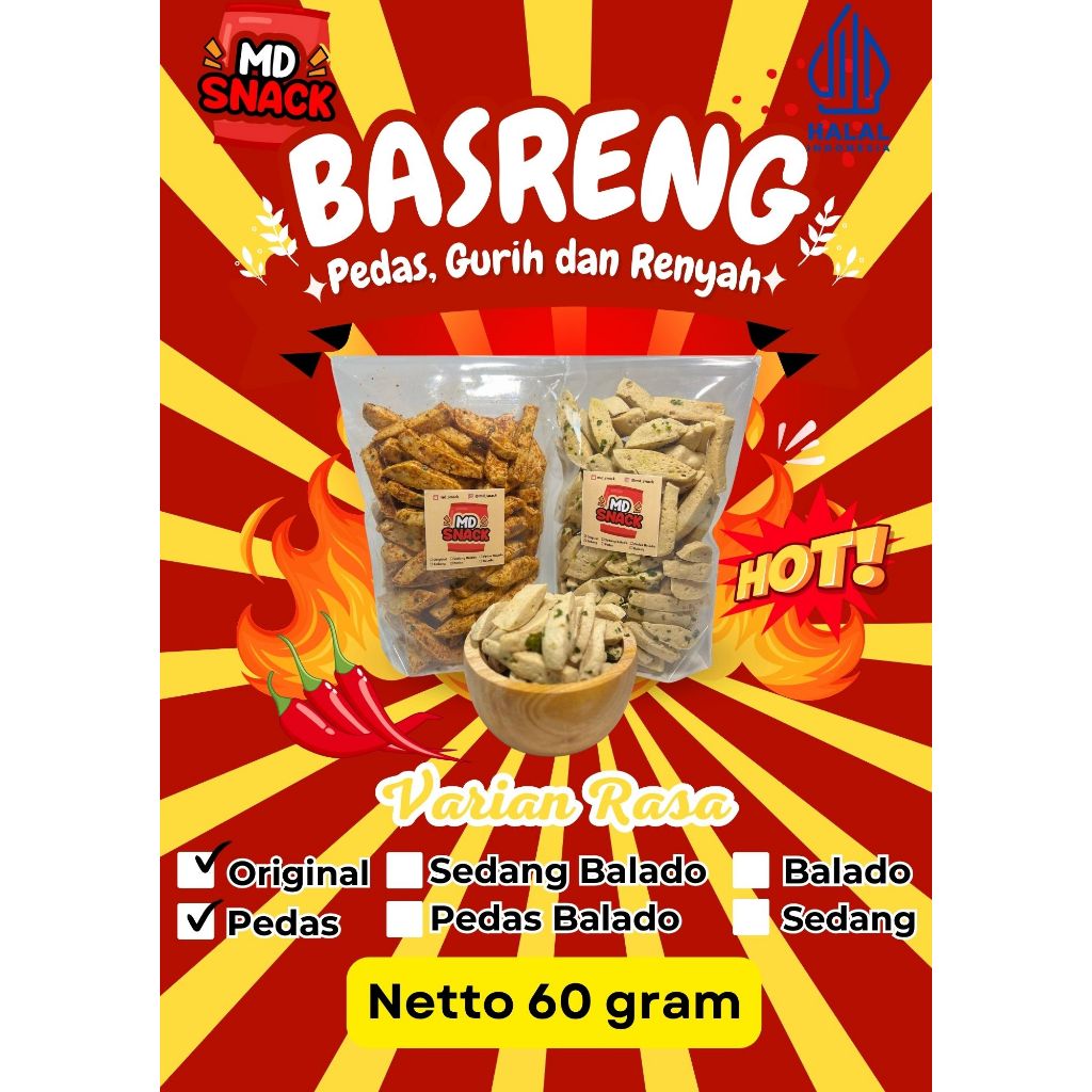 

Basreng 60 Gram pedas Daun Jeruk