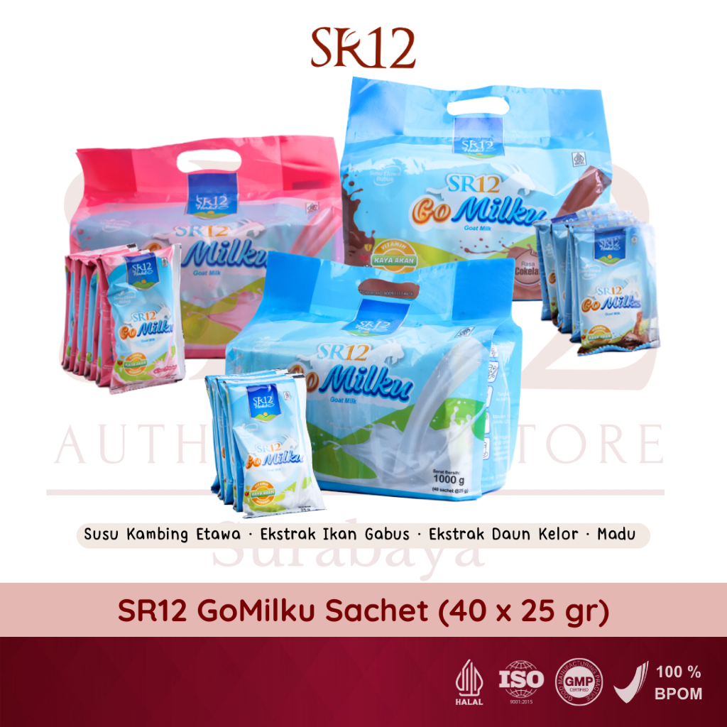 

SR12 GOMILKU SACHET Susu Kambing Etawa