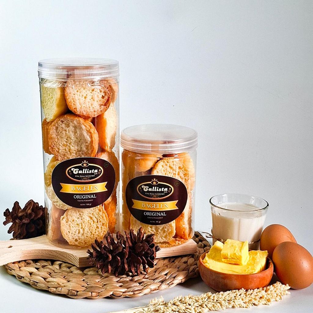 

Roti Bagelen Premium Manis Roti Kering Varian Rasa Keju Dan Original Isi Bersih 95 Gram Dan 150 Gram Kualitas Rasa Terbaik Callista Bakery