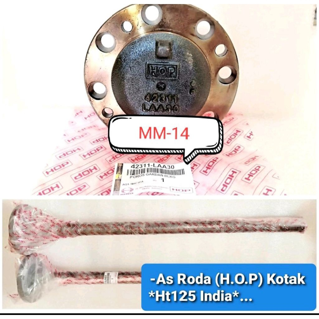 AS RODA BELAKANG DYNA HT125 HT130 KETOK HOP ORIGINAL