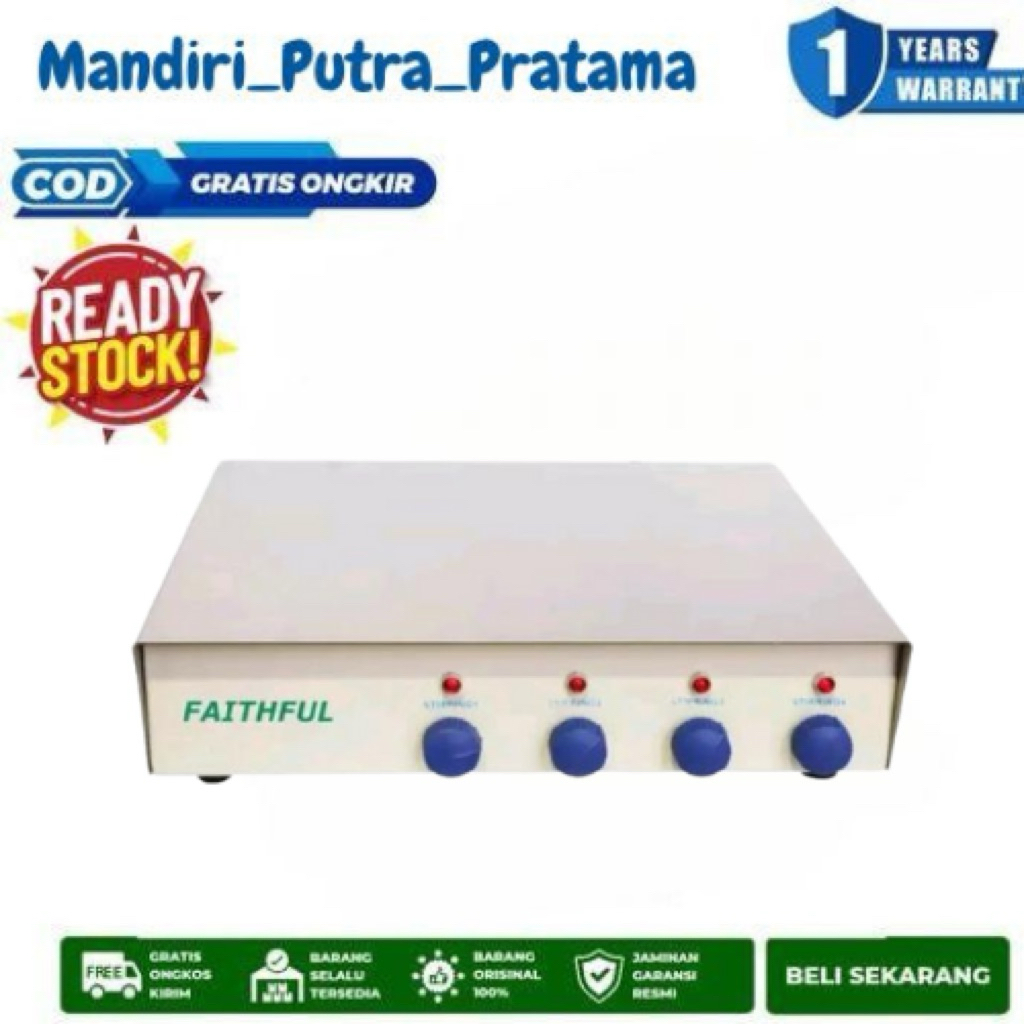 Faithfull SH-6 Multi Position Magnetic Stirrer 4 x 1000ml