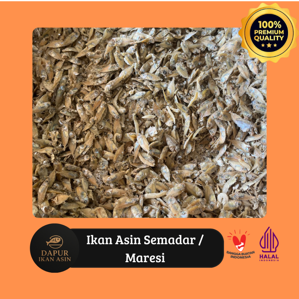 

IKAN ASIN Semadar / Asin Tapis / Maresi Super Siap Masak Gurih