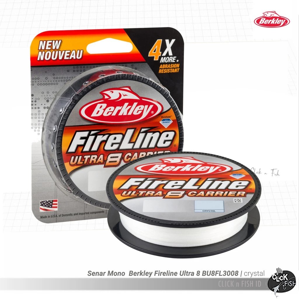 Senar PE Berkley FireLine Ultra 8 Carrier 125yd Warna Crystal