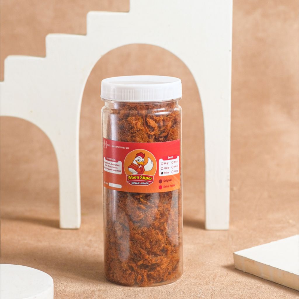 

[TOPLES 150GR AYAM MIX SAPI] ABON ASLI JOGJA ORIGINAL & EKSTRA PEDAS ENAK MANIS GURIH