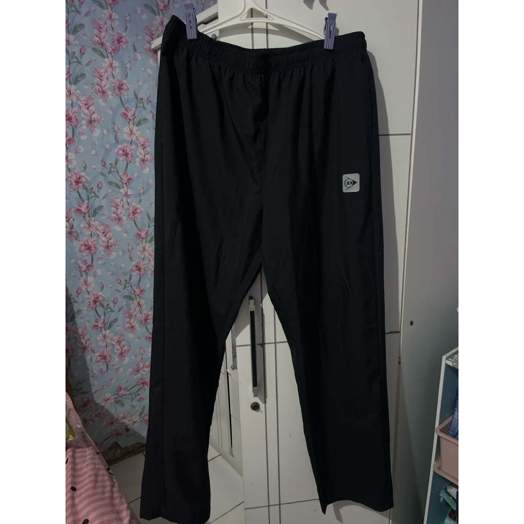 Preloved celana training dunlop pria hitam original uk XL