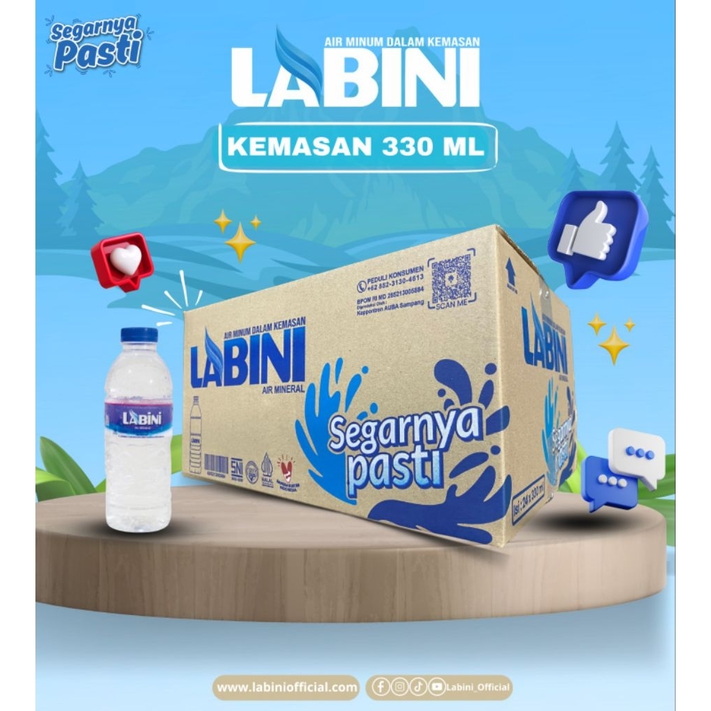 

(INSTANT) Air Mineral Labini 330ML X 24