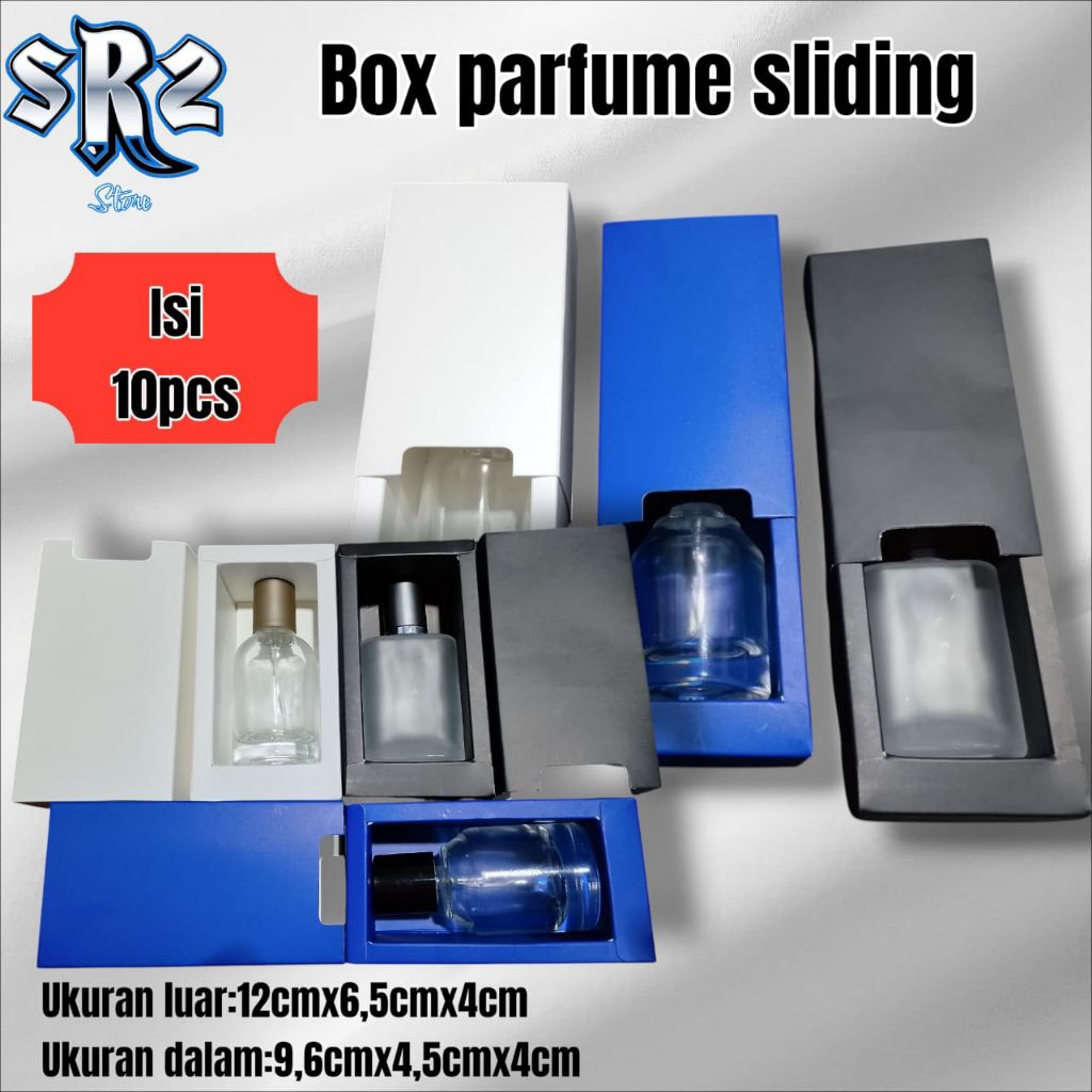 

SLIDING BOX PARFUME 1PACK ISI 10PCS |INOCU, ERMES, CHANAL, HERTIC, ADG, LELABO