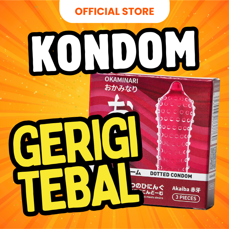 Okaminari Kondom Bergerigi Berduri 001 Sensasi Original - Varian Eceran Box Isi 3pcs (3 saset)