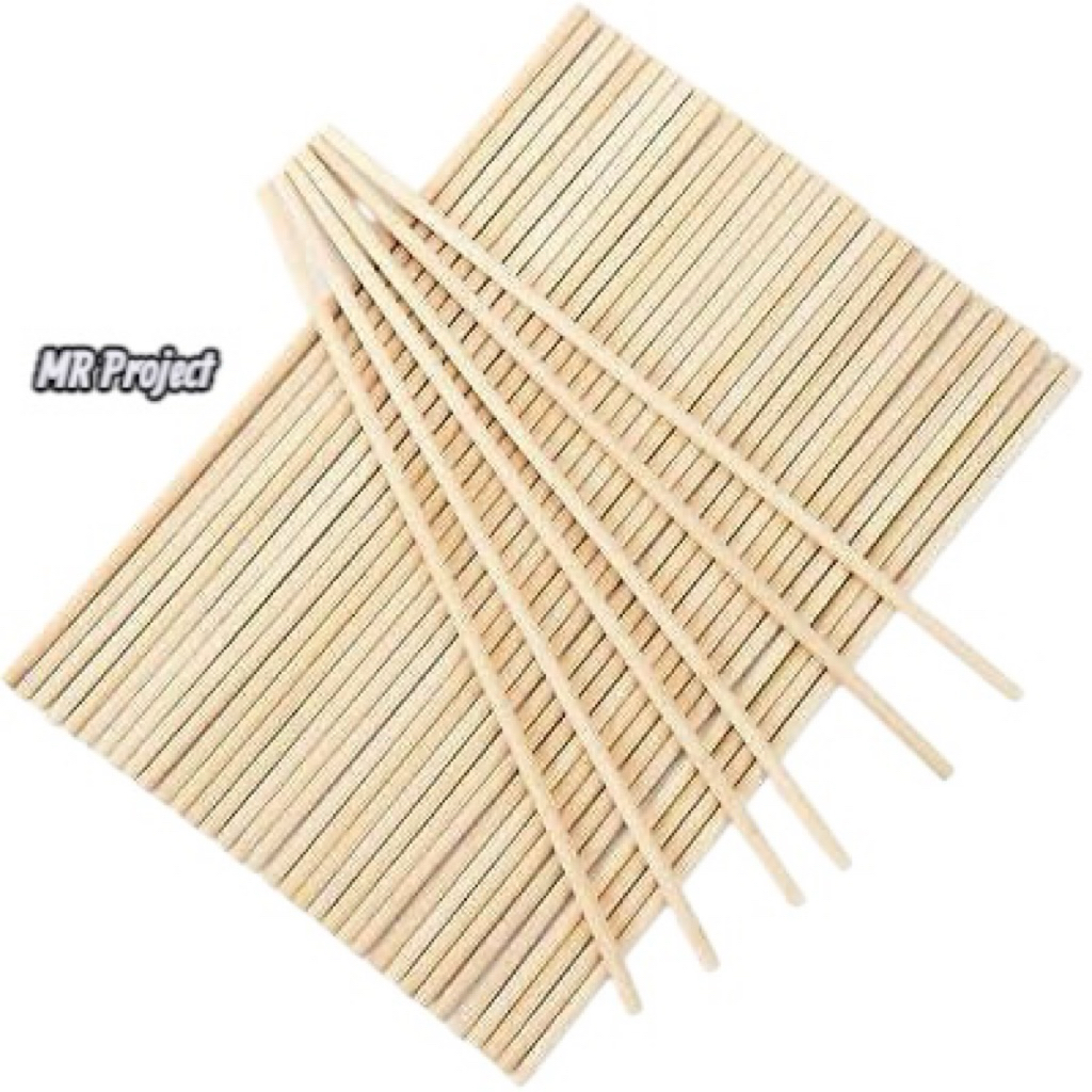 MR PROJECT Kayu Dowel/ Kayu Stik/ Kayu Bulat - Diameter 6mm Panjang 20-100cm