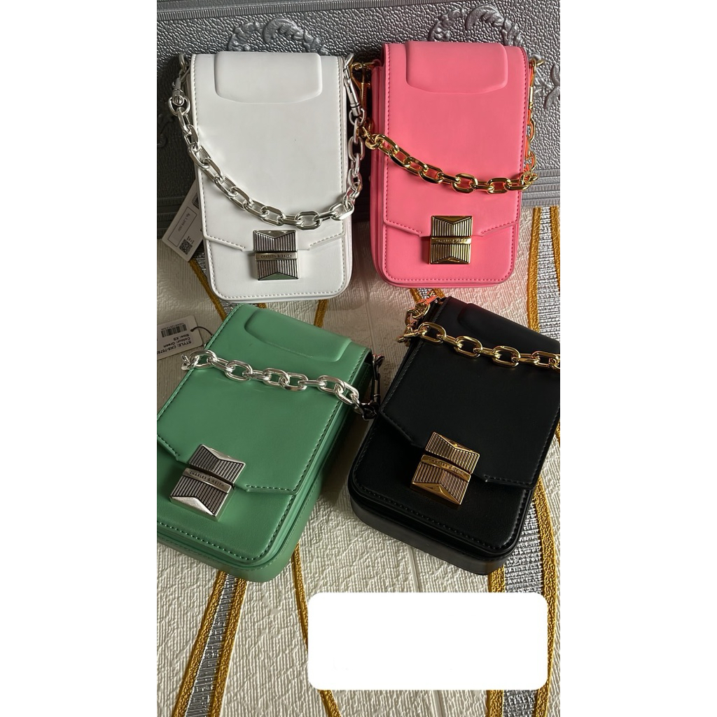 Phone Bag Pedro Charles & Keith Pink (100% Original)