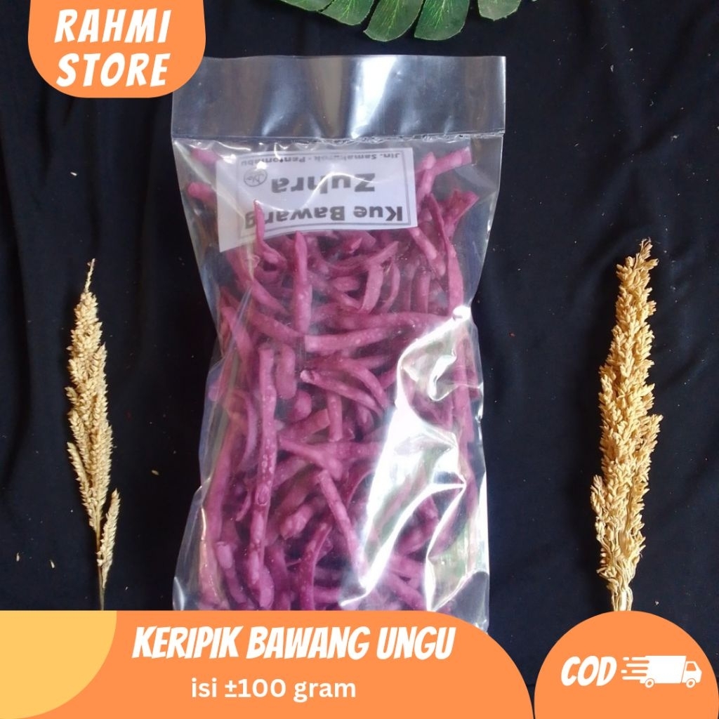 

Keripik bawang ungu | Stik ungu | produksi Zuhra | Aceh