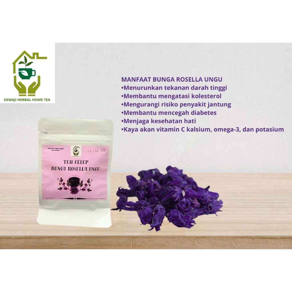 

Teh Celup Rosella Ungu isi 15 kantong teh