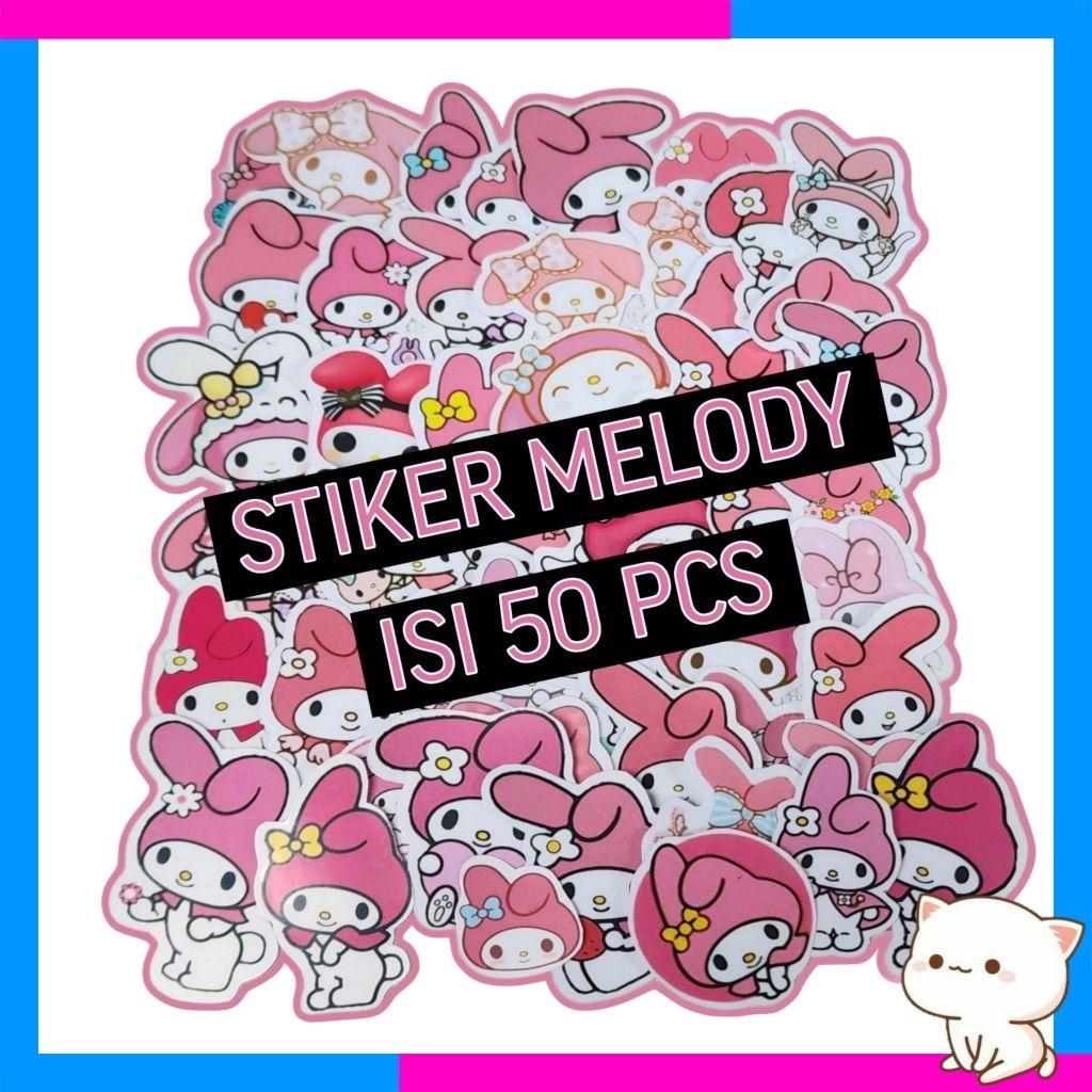 

COD Stiker melody waterproof isi 50pcs