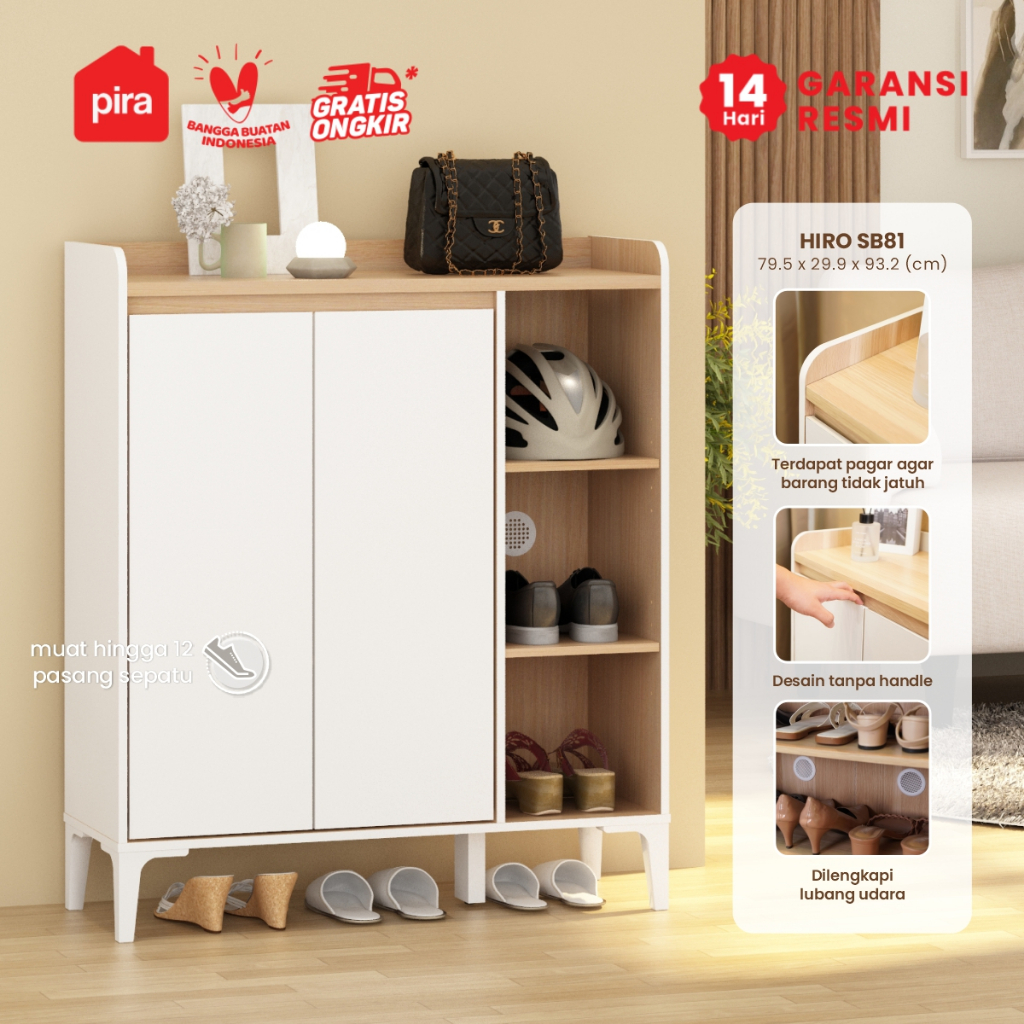 PIRA METROPOLIS OX -  HIRO SB81 Bufet / Lemari Dapur / Rak Sepatu / Lemari Sepatu / Meja TV