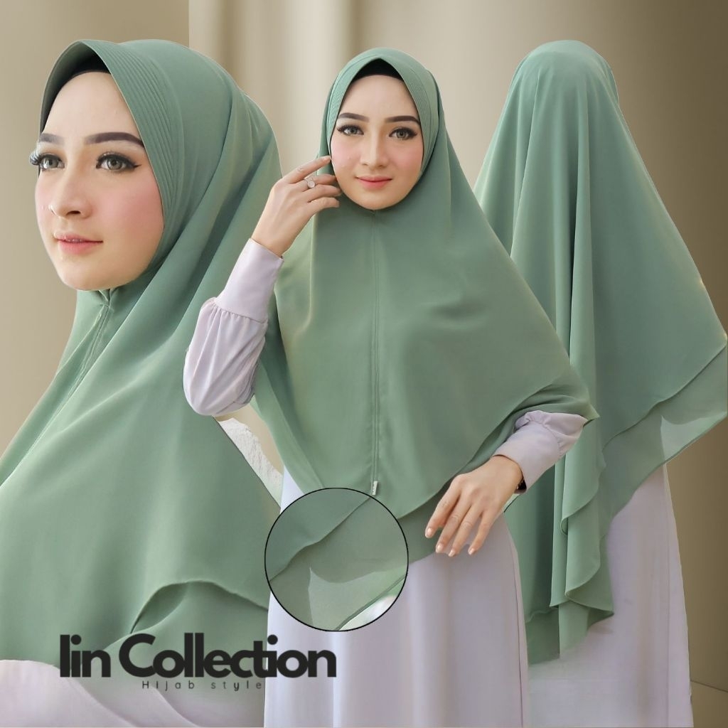Jilbab ceruty babydoll model pinguin pakai pet / hijab instan elegan dan flowy, cocok disemua acara