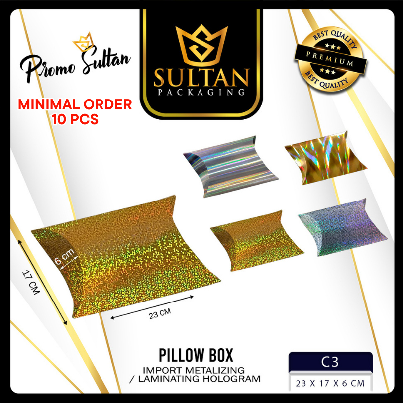 

Pillow Box - Kotak Souvenir - Kotak Kado Hologram - C3