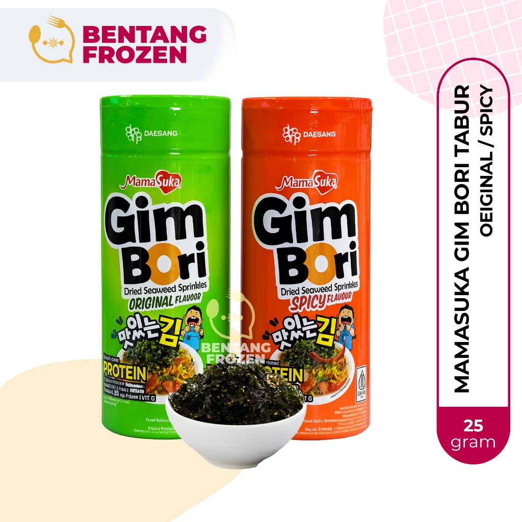 

Mamasuka Gim Bori Rumput Laut Tabur Original 25gr / Nori Tabur