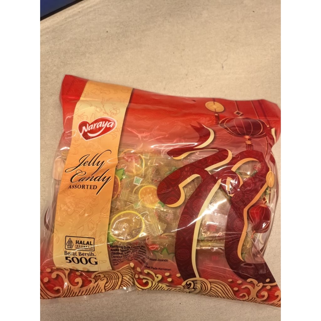 

NARAYA JELLY CANDY ASSORTED. JELLY CANDY ASSORTED 500GR. ASSORTED JELLY CANDY. JELLY CANDY ASSORTED. MIX JELLY CANDY.