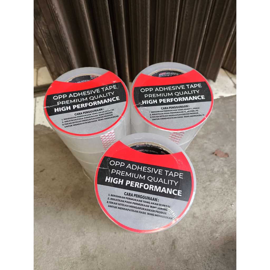 

MUGEN OPP Lakban Bening / Coklat 2inch / 48mm x 90 Yard