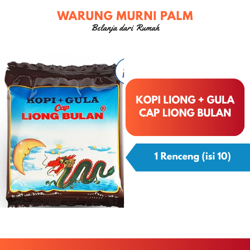 

1 renceng KOPI LIONG GULA CAP BULAN isi 10