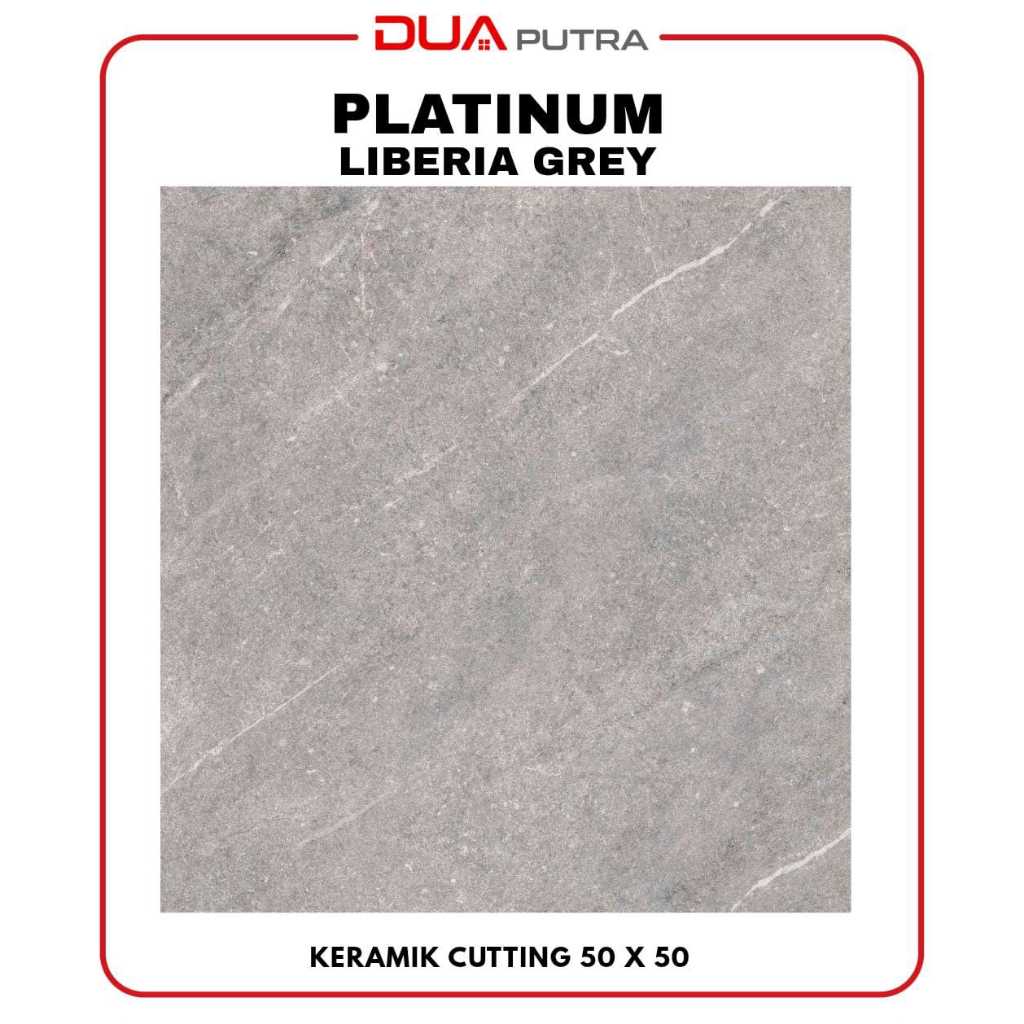 PLATINUM LIBERIA GREY GLOSSY 50 X 50 CUTTING/ KERAMIK LANTAI KAMAR TIDUR MEJA DAPUR, TERAS