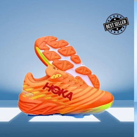 Sepatu Outdoor Hoka Cewek  Orange Shoes Woman Sepatu Lari Hoka