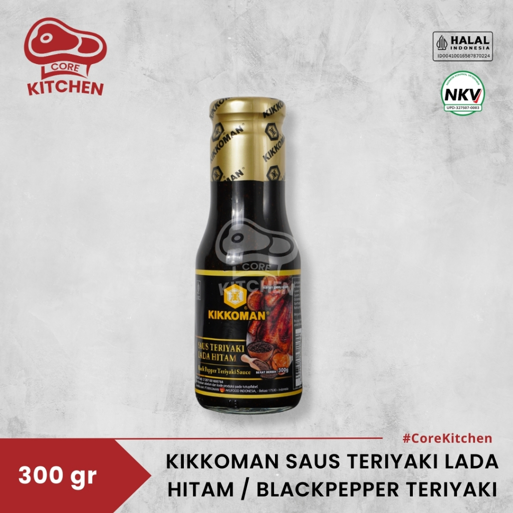 

Kikkoman Saus Teriyaki Lada Hitam | Black Pepper Teriyaki Sauce 300 gram