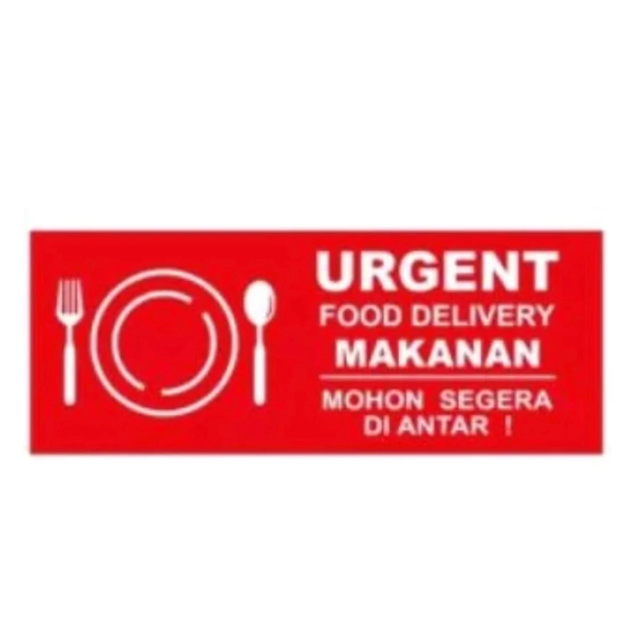 

STIKER FOOD DELIVERY KECIL UK 85 X 33 MM ISI 100 PCS MAKANAN FW
