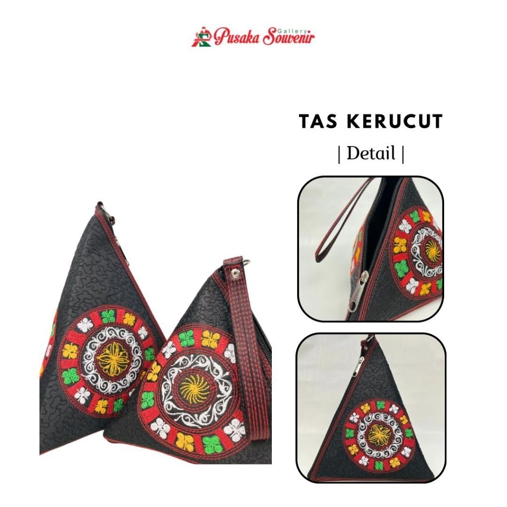 TAS WANITA MOTIF KHAS ACEH | Tas Kerucut kecil