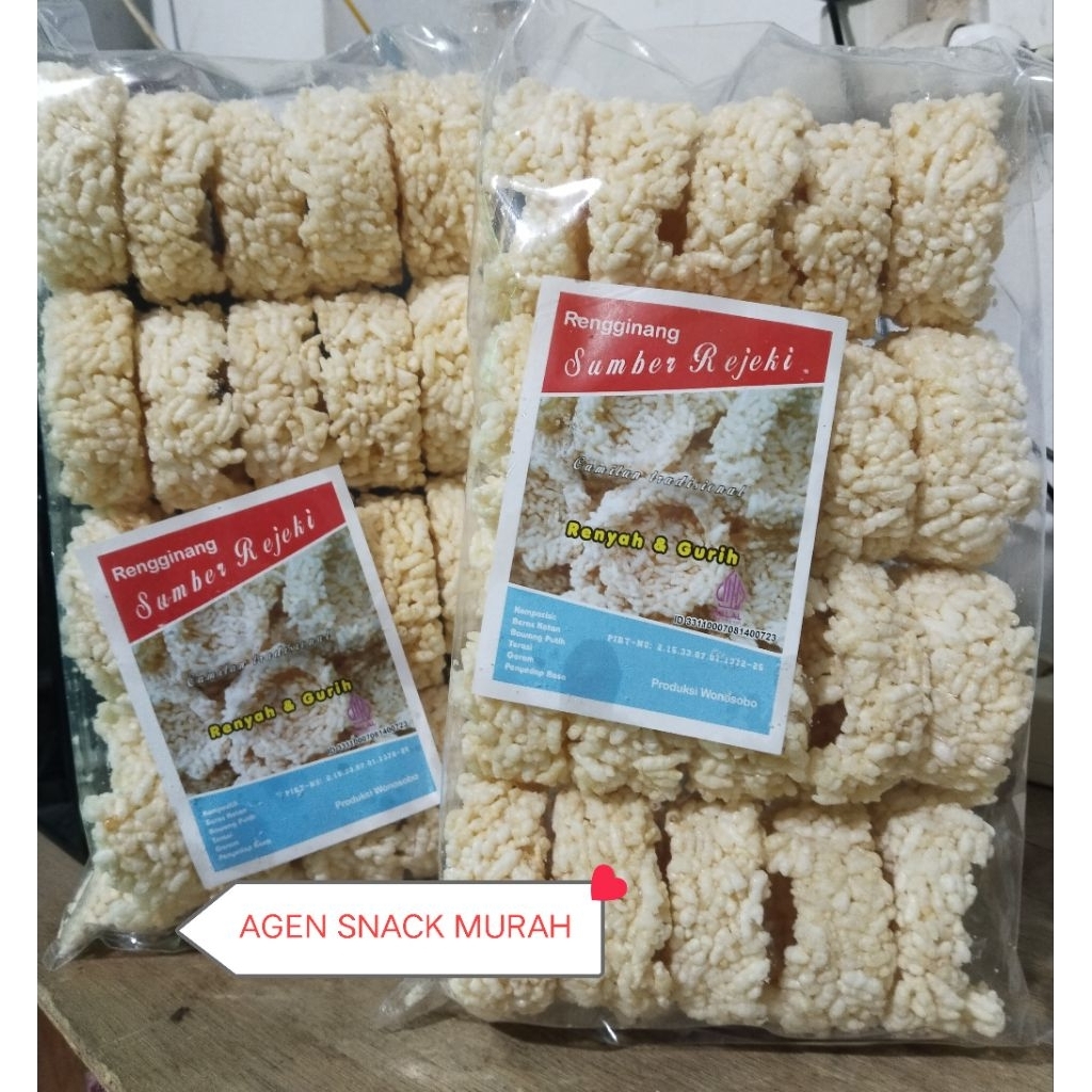 

RENGGINANG ISI 20/INTIP RENYAH/INTIP GORENG/RENGGINANG MATANG