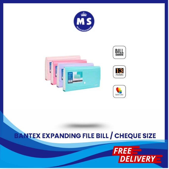 

BANTEX EXPANDING FILE BILL / CHEQUE SIZE BF1505