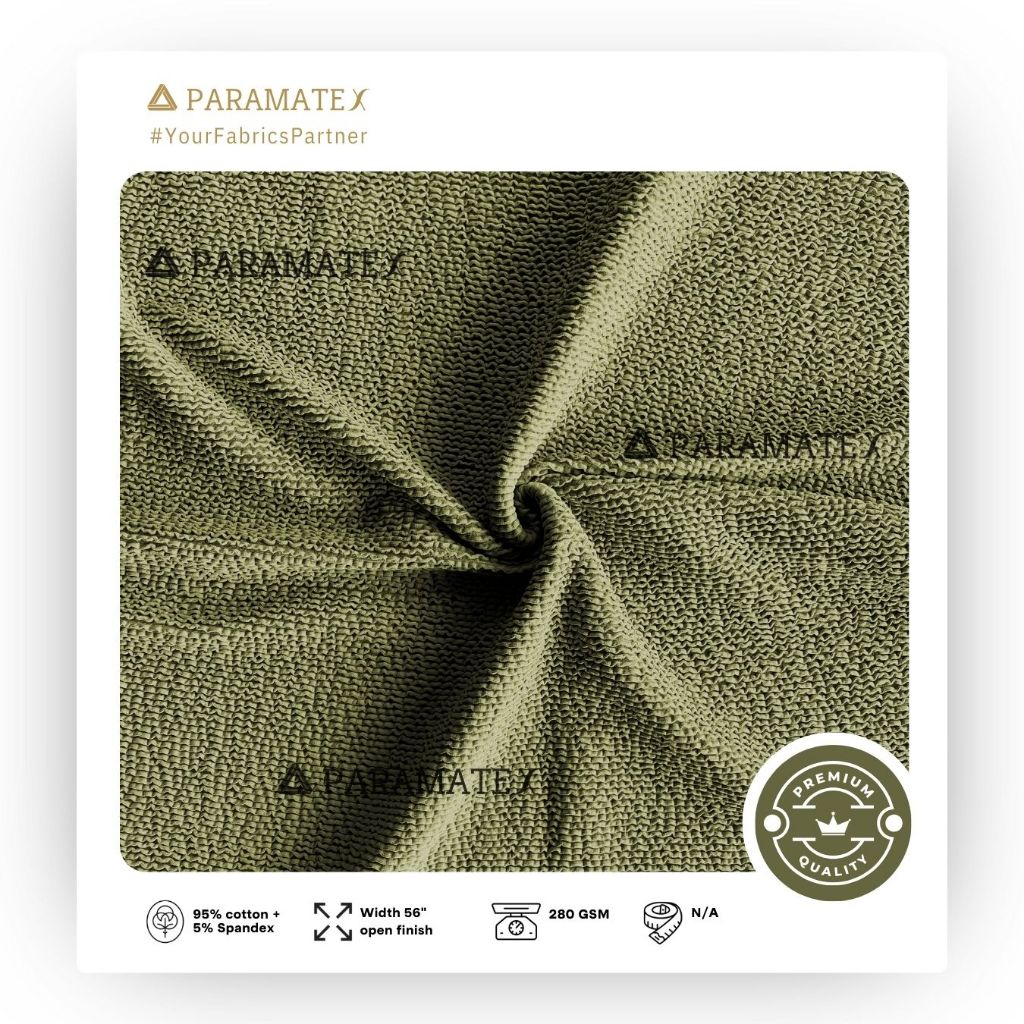 Paramatex Kain Crinkle Nylon Per Yard Kain Bahan Pakaian Swimwear Baju Renang Bikini Tanktop Croptop