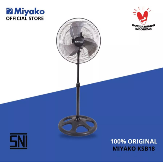 Kipas Angin Miyako KSB18 - Baling baling alumunium - KST182PRC / KST18RC plastik - Kipas 3 In 1
