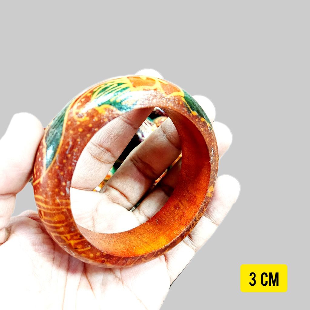 souvenir gelang batik - gelang kayu Jogja - souvenir oleh-oleh Jogja - gelang kayu tradisional