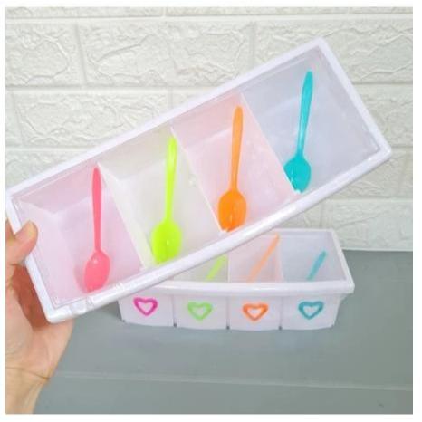 Wadah Bumbu Plastik Sekat Tempat Bumbu Dapur / Kitchenware