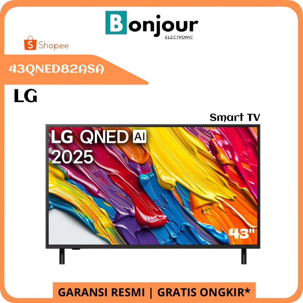 QNED TV LG 43QNED82ASA 43 Inch Smart TV LG 4K 43 Inci QNED82 LG QNED AI [2025]
