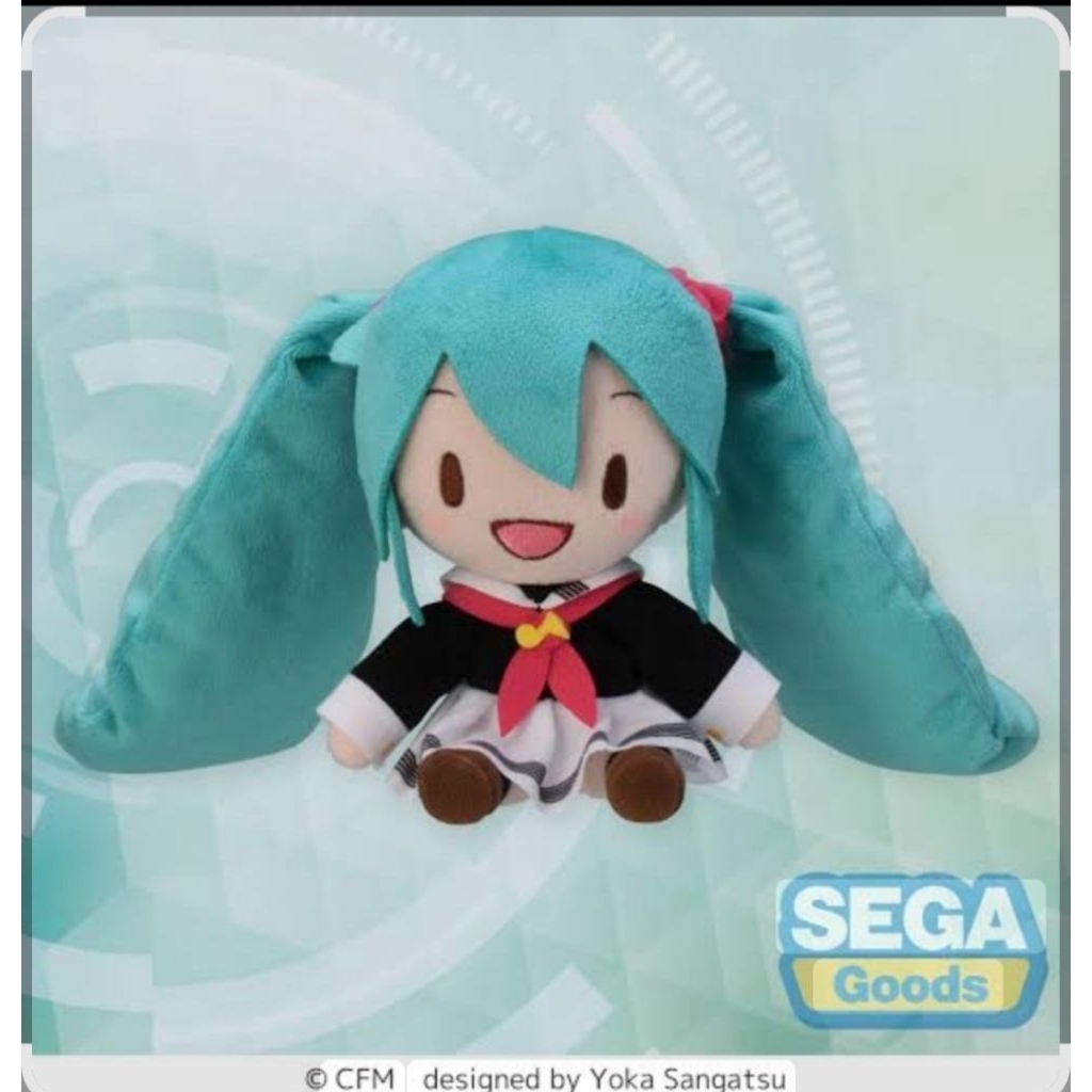 Boneka Hatsune Miku. Miku uniform. Original tag sega