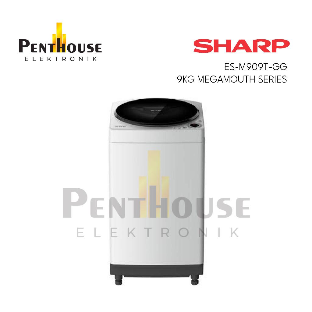 Sharp Mesin Cuci 1 Tabung 9KG ESM 909 TGG / 9 KG ES M909T GG / ESM909TGG