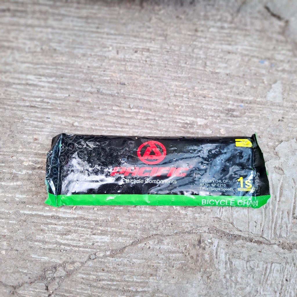 Rantai Sepeda Pacific Exotic Single BMX 114 CP Chrome Missing Link