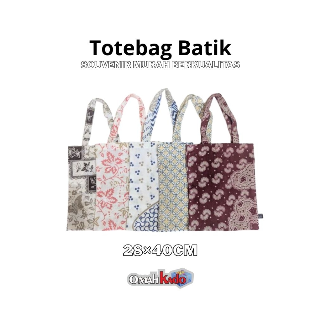 TOTEBAG BATIK / TAS SOUVENIR / TAS SABLON / TAS SEMINAR / TAS BELANJA LIPAT / SOUVENIR INDONESIA