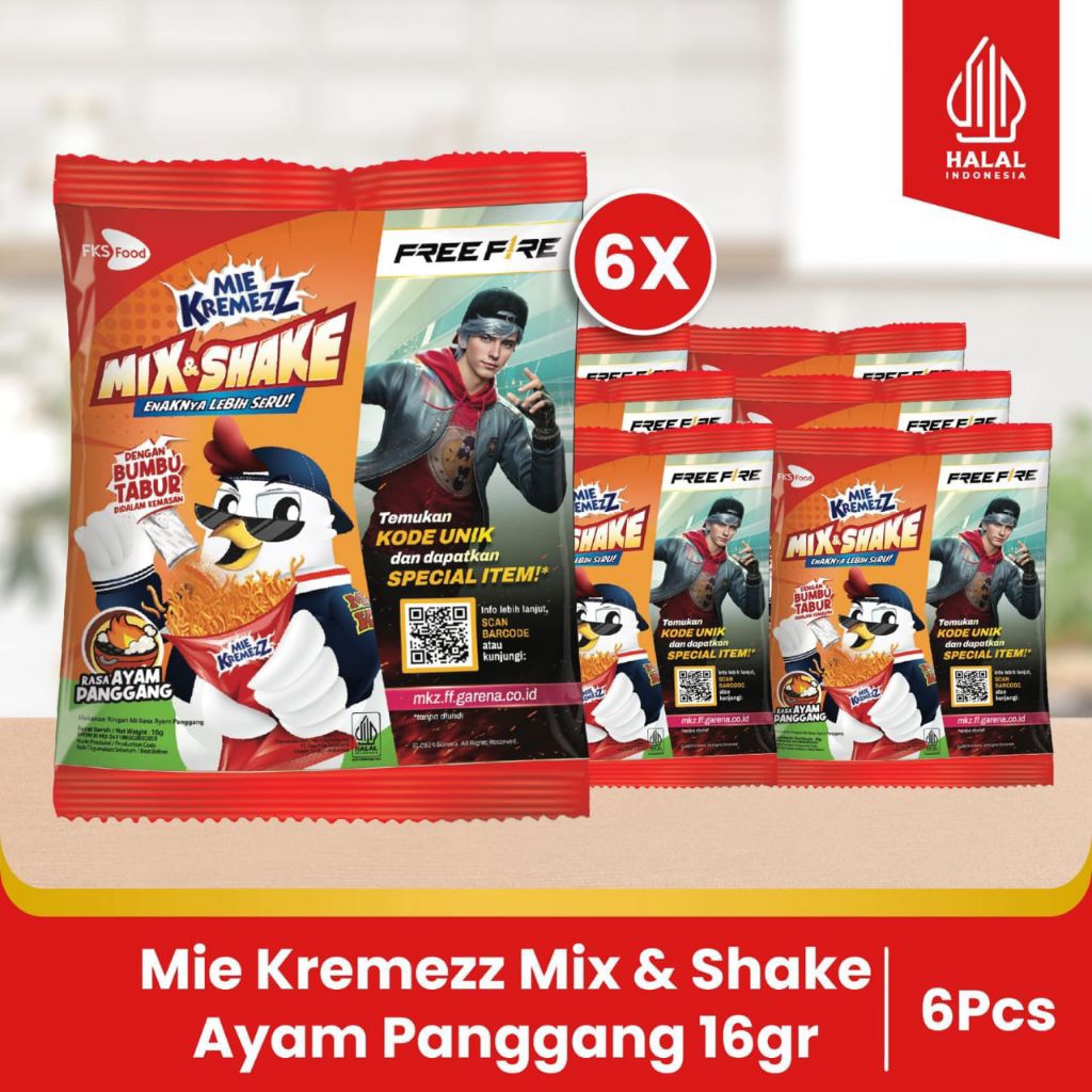 

Paket Bundling - Mie Kremezz Mix & Shake - Ayam Panggang - 16gr - 6pcs