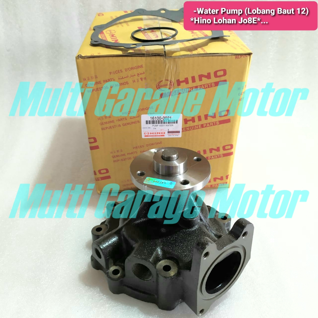 Water Pump Pompa Air Lubang Baut 12 HINO LOHAN FM260TI J08E 16100-0021 16100-E0021